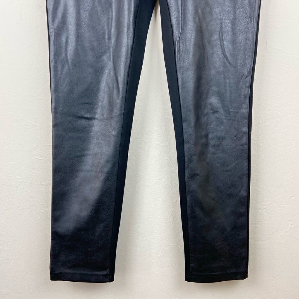 Calvin Klein Faux Leather Front Legging Pants - Picture 5 of 8
